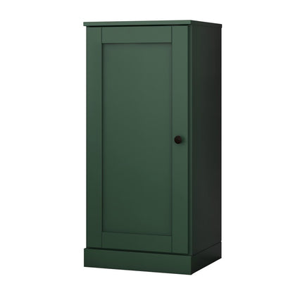 17" Green Solid Wood Single Door Linen Cabinet HomeRoots