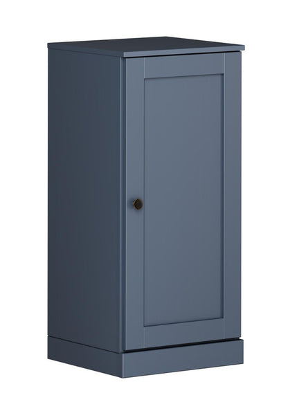 17" French Blue Solid Wood Single Door Linen Cabinet HomeRoots