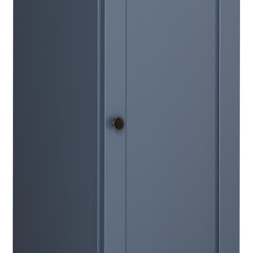 17" French Blue Solid Wood Single Door Linen Cabinet — view 6