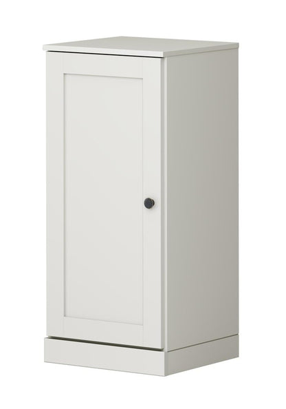 17" Off White Solid Wood Single Door Linen Cabinet HomeRoots
