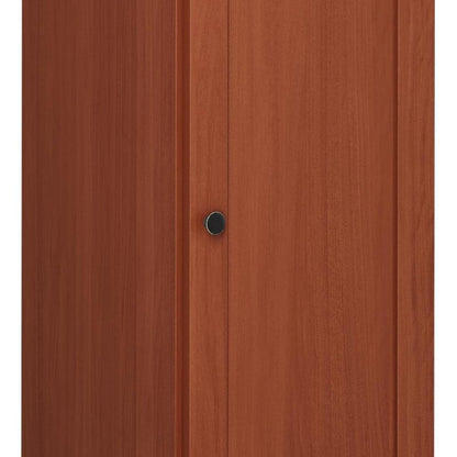 17" Coffee Solid Wood Single Door Linen Cabinet