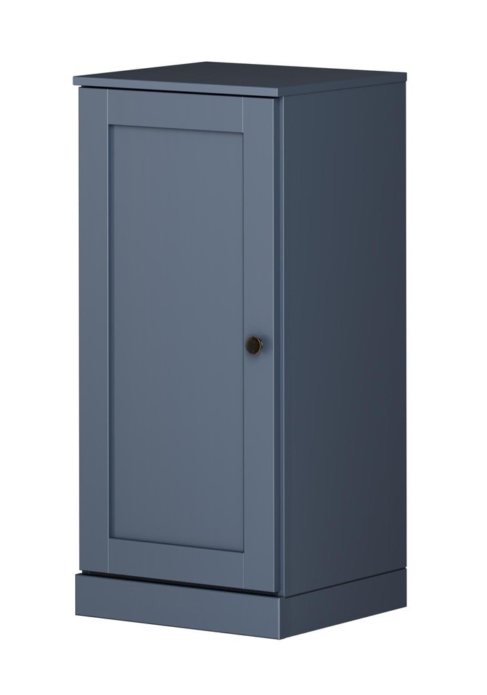 17" French Blue Solid Wood Single Door Linen Cabinet — view 4