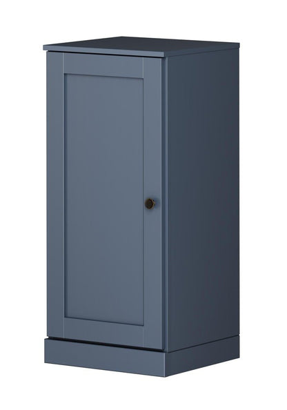 17" French Blue Solid Wood Single Door Linen Cabinet HomeRoots