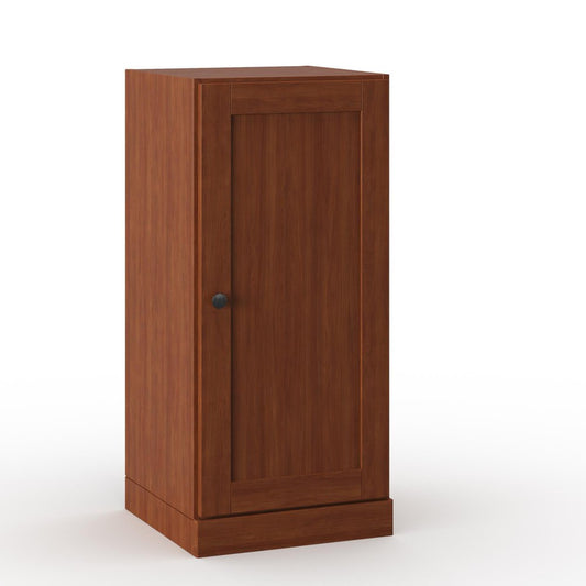17" Coffee Solid Wood Single Door Linen Cabinet