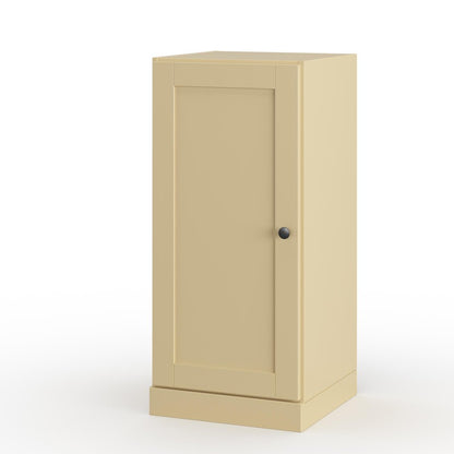 17" Yellow Solid Wood Single Door Linen Cabinet HomeRoots