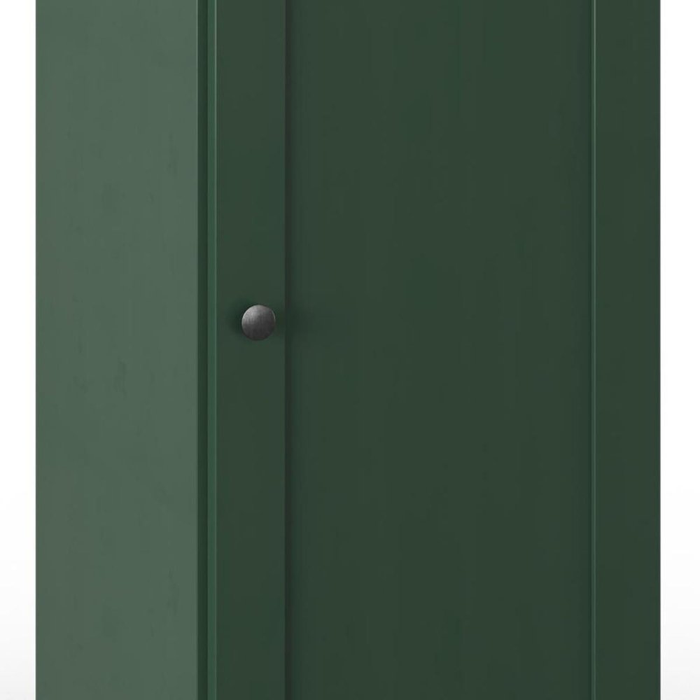 17" Green Solid Wood Single Door Linen Cabinet — view 7