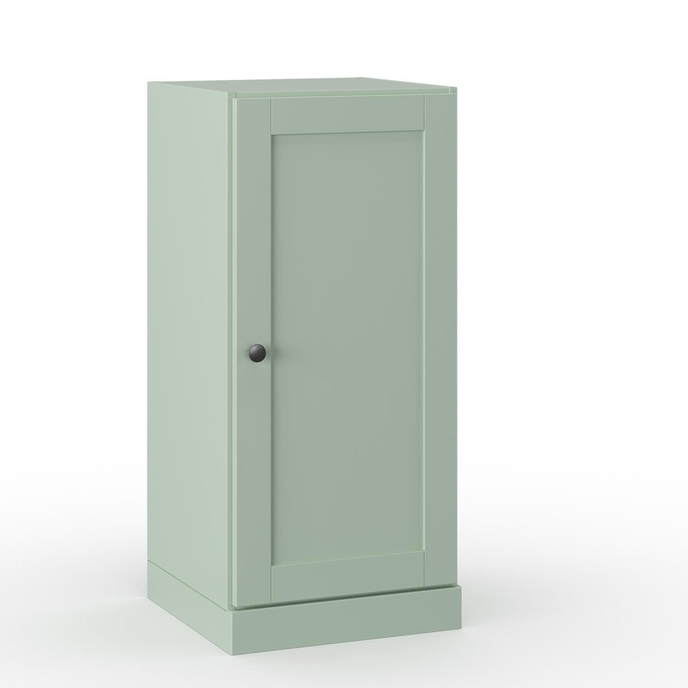 17" Sage Solid Wood Single Door Linen Cabinet — view 7