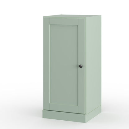 17" Sage Solid Wood Single Door Linen Cabinet HomeRoots