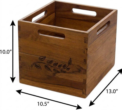 11" Brown Solid Wood Bathroom Storage Furniture Set HomeRoots