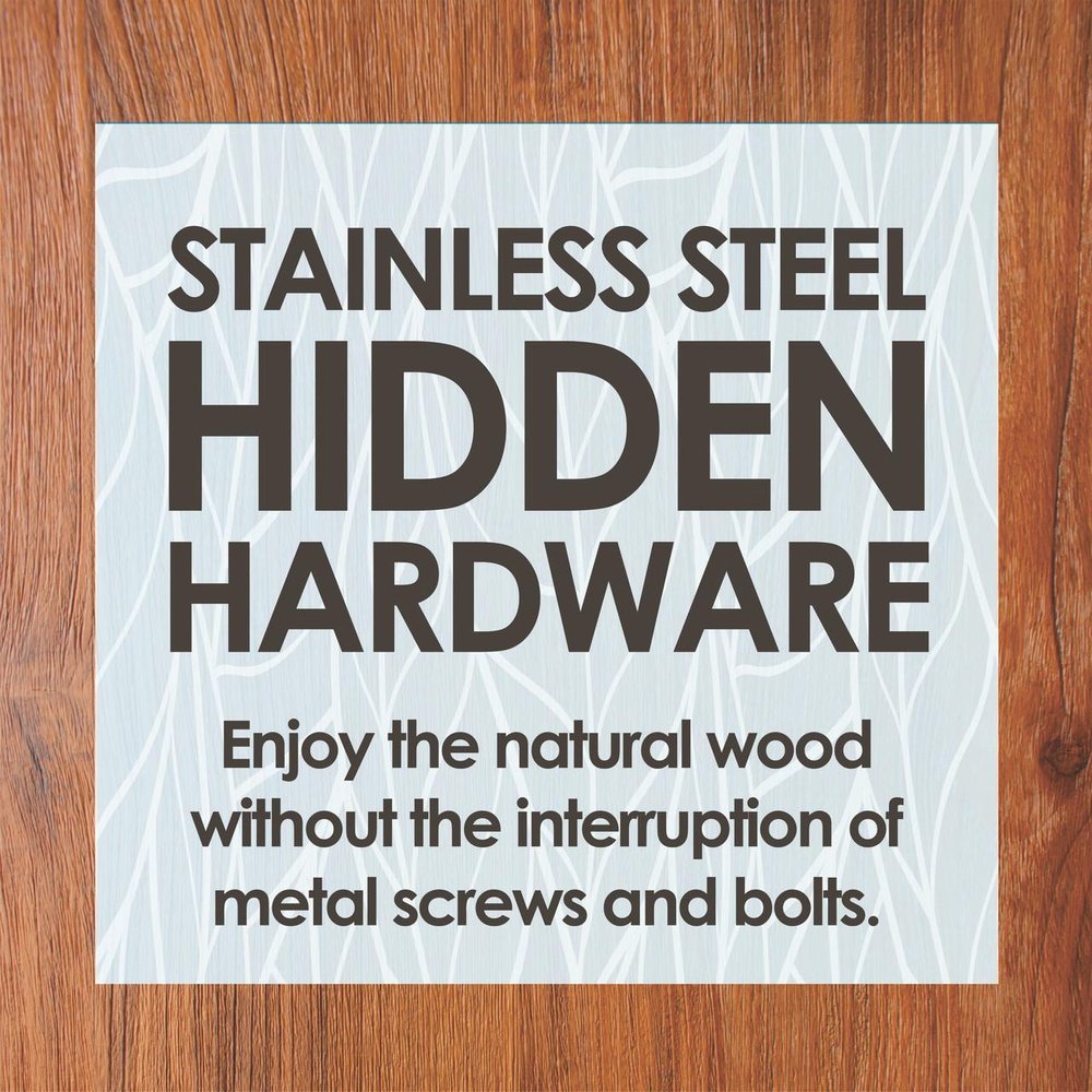 18" Brown Solid Wood Bathroom Storage Furniture Set — view 5
