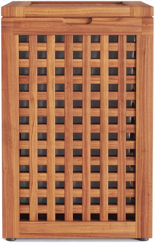 14" Brown Solid Wood Bathroom Storage Furniture Set HomeRoots