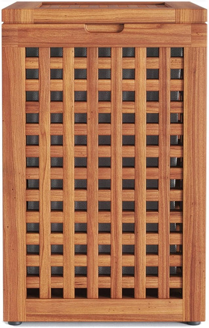 14" Brown Solid Wood Bathroom Storage Furniture Set HomeRoots