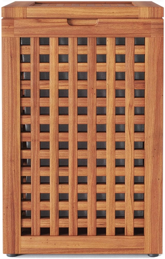 14" Brown Solid Wood Bathroom Storage Furniture Set HomeRoots