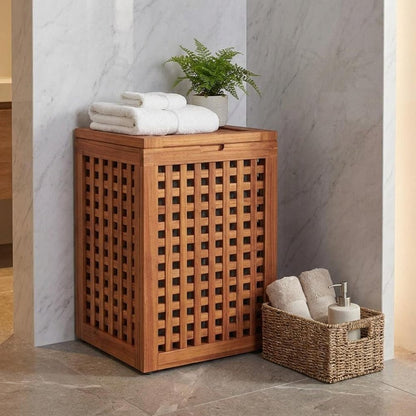 14" Brown Solid Wood Bathroom Storage Furniture Set HomeRoots