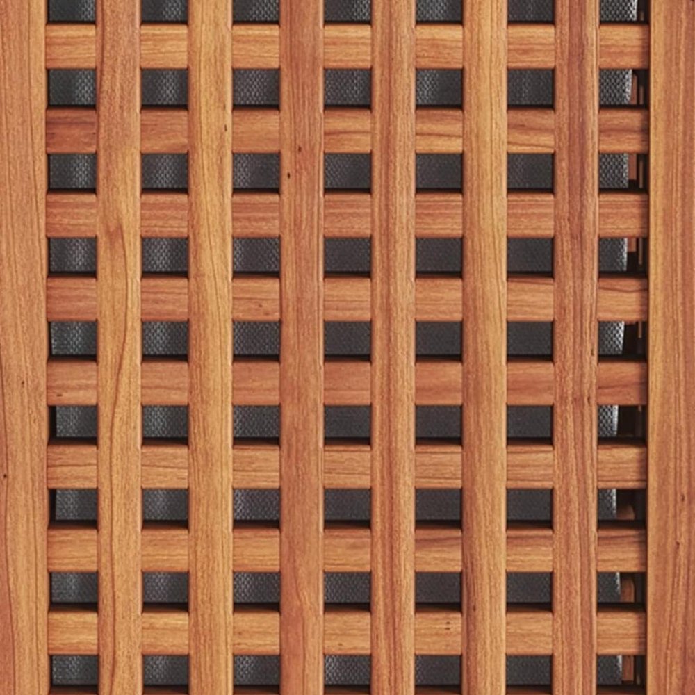 14" Brown Solid Wood Bathroom Storage Furniture Set — view 6