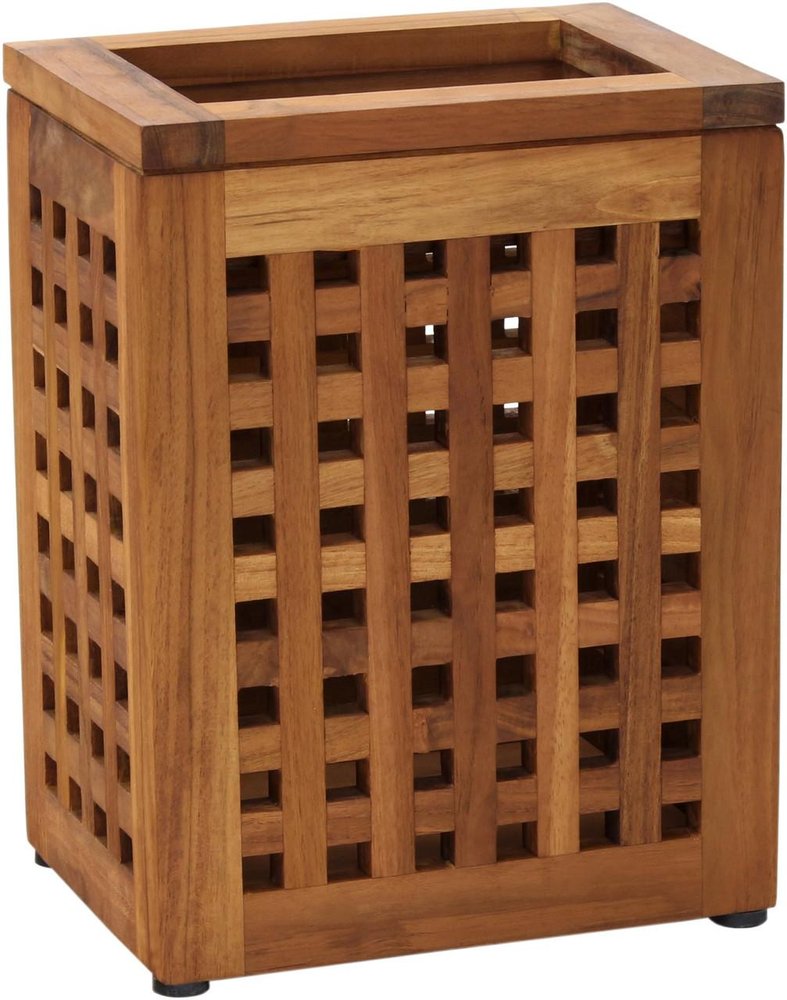 9" Brown Solid Wood Bathroom Storage Furniture Set — view 1