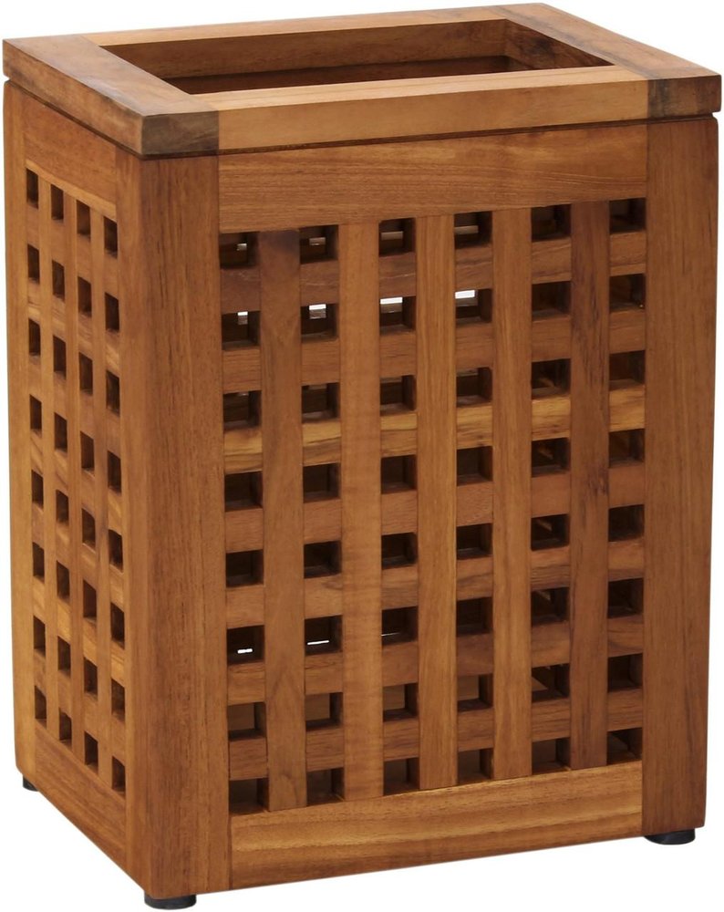 9" Brown Solid Wood Bathroom Storage Furniture Set HomeRoots