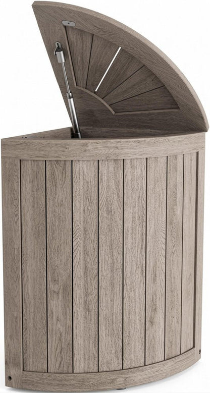 16" Brown Solid Wood Bathroom Storage Furniture Set HomeRoots