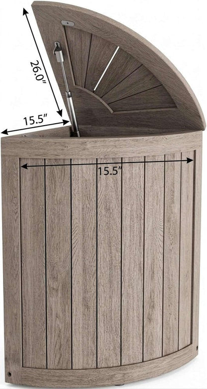 16" Brown Solid Wood Bathroom Storage Furniture Set HomeRoots