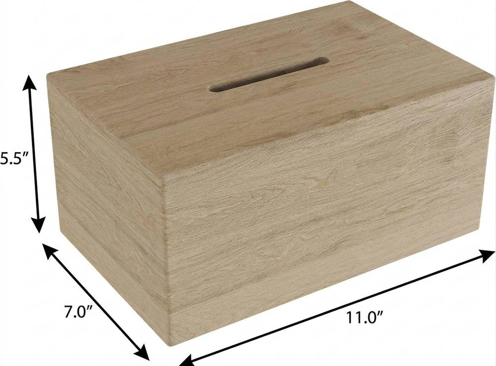 7" Brown Solid Wood Bathroom Storage Furniture Set — view 4