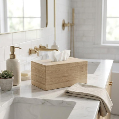 7" Brown Solid Wood Bathroom Storage Furniture Set HomeRoots