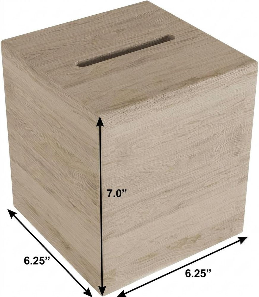 6" Brown Solid Wood Bathroom Storage Furniture Set — view 4