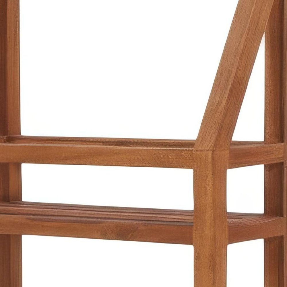 5" Brown Solid Wood Bathroom Storage Furniture Set HomeRoots