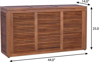 14" Brown Solid Wood Bathroom Storage Furniture Set HomeRoots