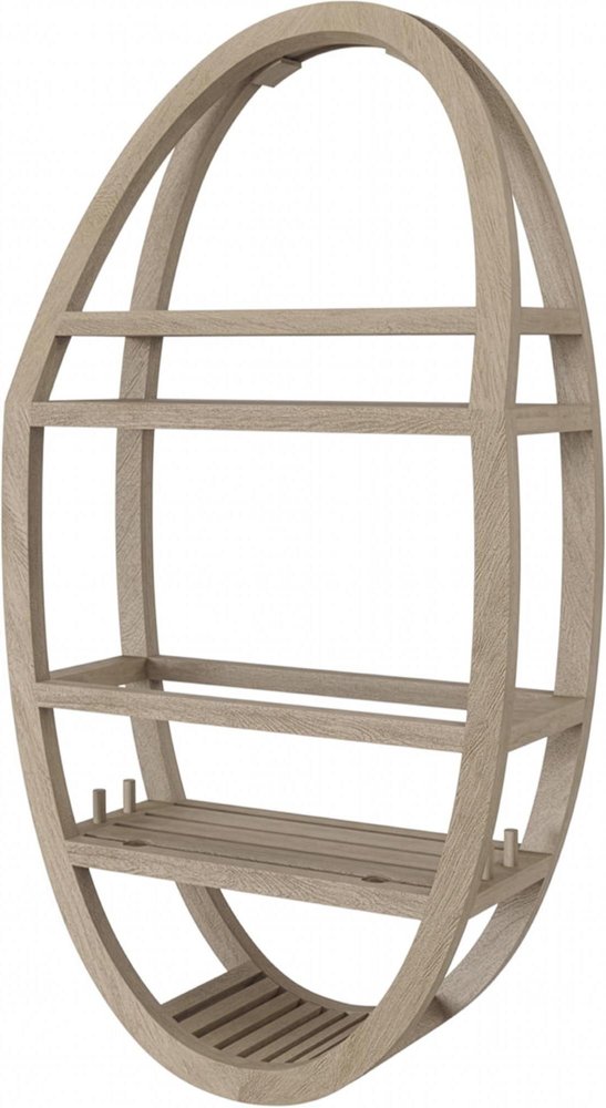 13" Gray Solid Wood Wall Mounted Shower Caddy HomeRoots
