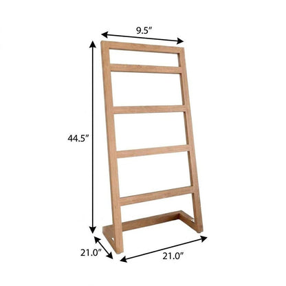 10" Brown Solid Wood Bathroom Storage Furniture Set HomeRoots