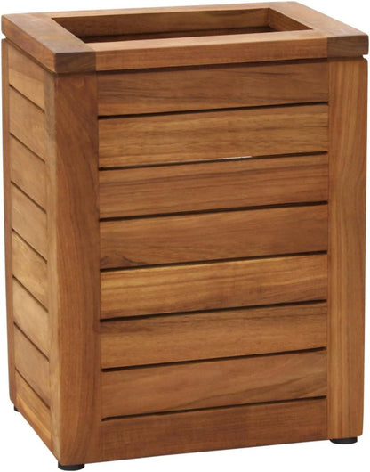9" Brown Solid Wood Bathroom Storage Furniture Set HomeRoots