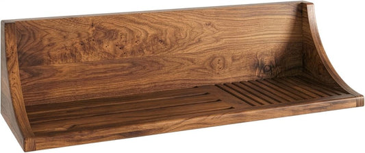 5" Brown Solid Wood Bathroom Storage Furniture Set