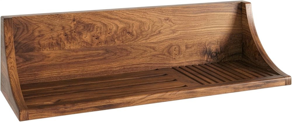 5" Brown Solid Wood Bathroom Storage Furniture Set HomeRoots