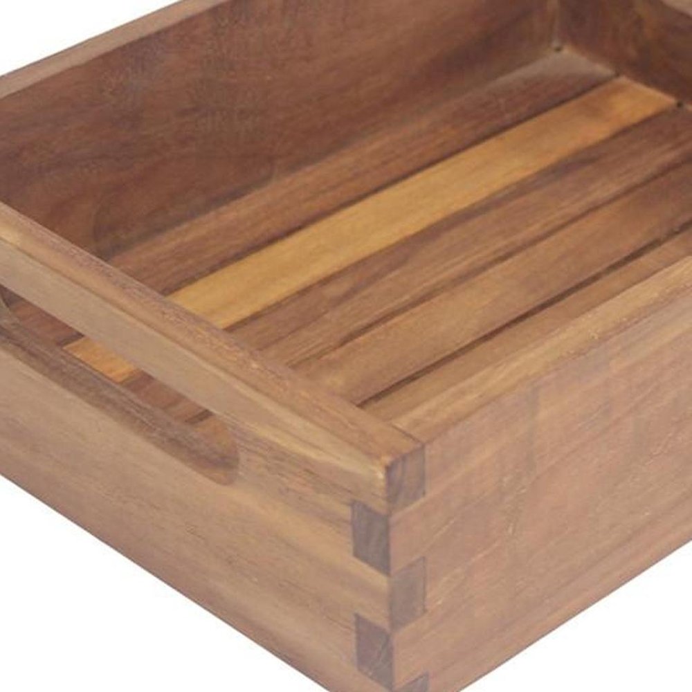 10" Brown Solid Wood Bathroom Storage Furniture Set — view 4