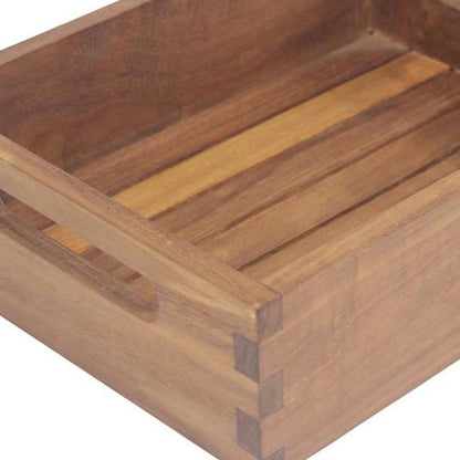10" Brown Solid Wood Bathroom Storage Furniture Set HomeRoots