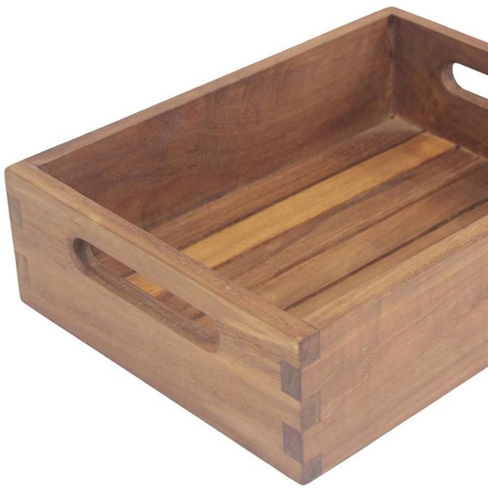 10" Brown Solid Wood Bathroom Storage Furniture Set HomeRoots