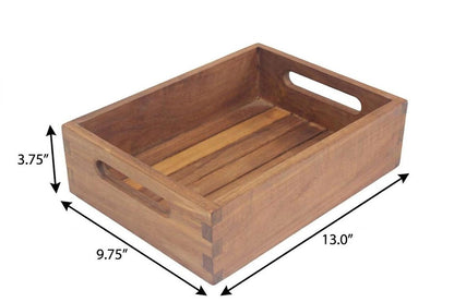 10" Brown Solid Wood Bathroom Storage Furniture Set HomeRoots