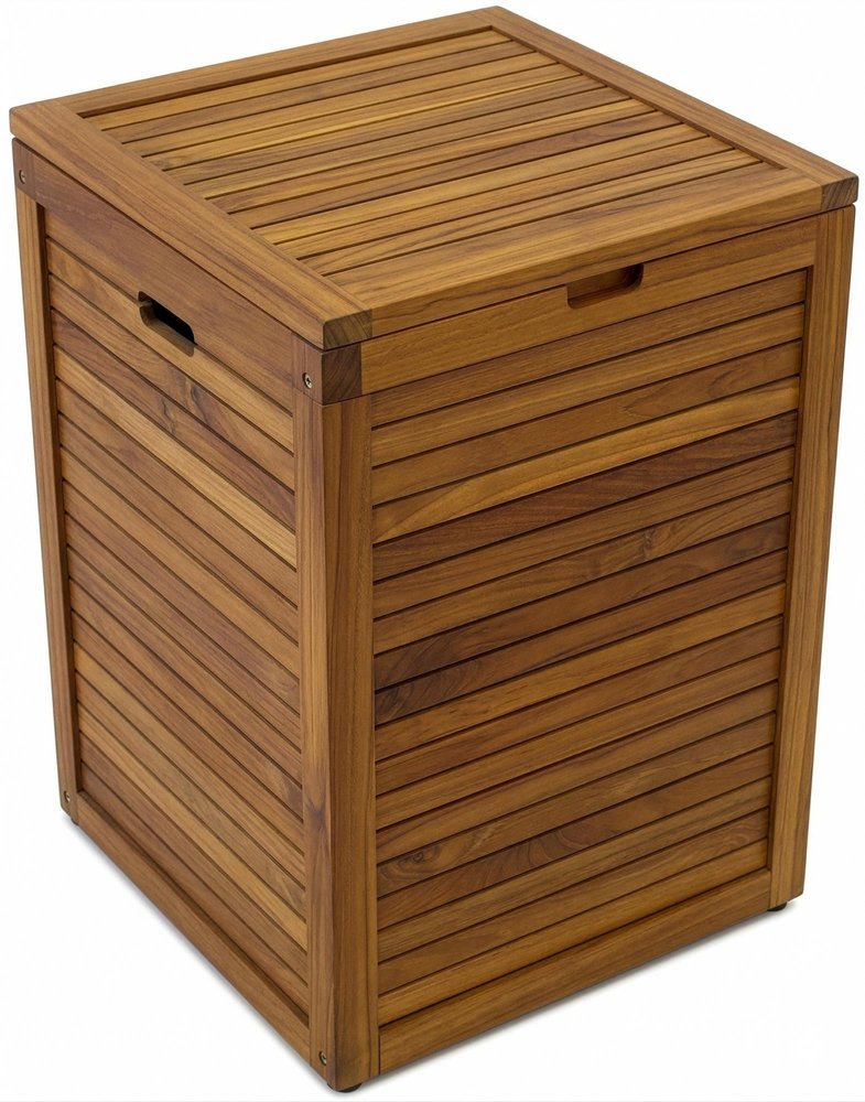 18" Brown Solid Wood Bathroom Storage Furniture Set HomeRoots