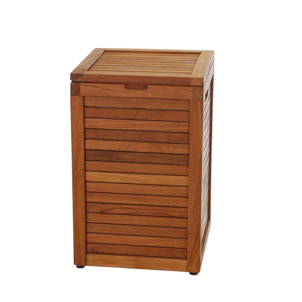 14" Brown Solid Wood Bathroom Storage Furniture Set — view 3