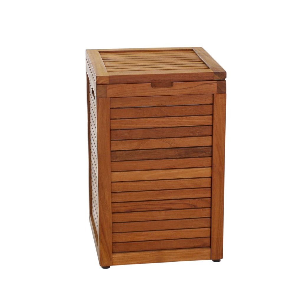 14" Brown Solid Wood Bathroom Storage Furniture Set — view 2