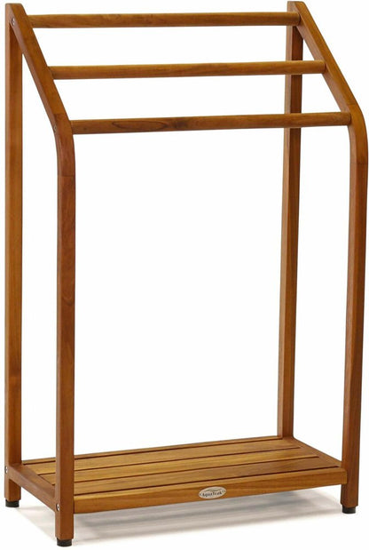 11" Brown Solid Wood Bathroom Storage Furniture Set HomeRoots