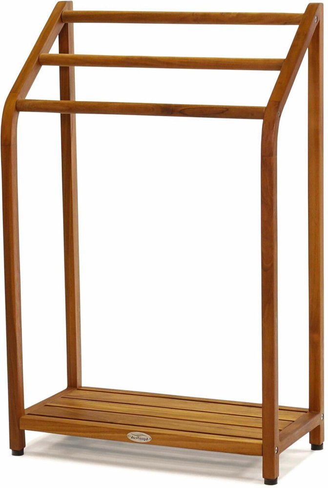 11" Brown Solid Wood Bathroom Storage Furniture Set — view 5