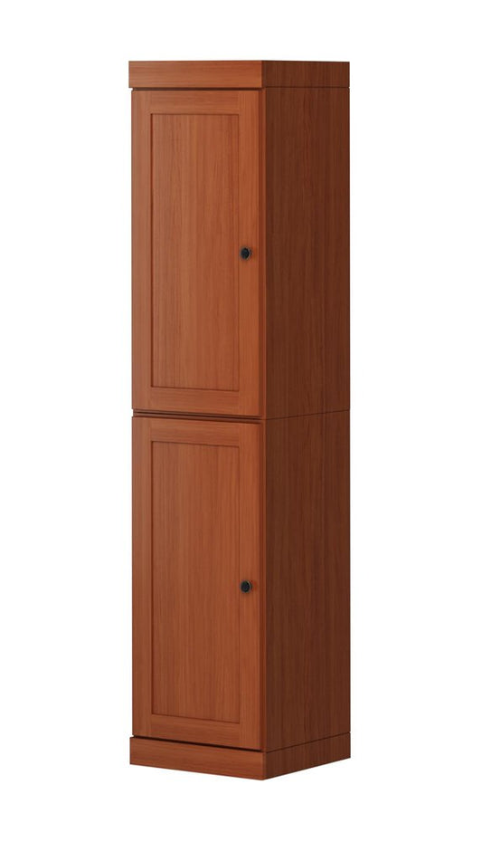 72" Coffee Solid Wood Two Door Pantry Or Storage Closet HomeRoots