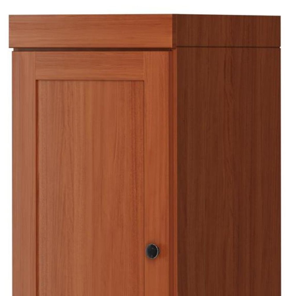 72" Coffee Solid Wood Two Door Pantry Or Storage Closet — view 3