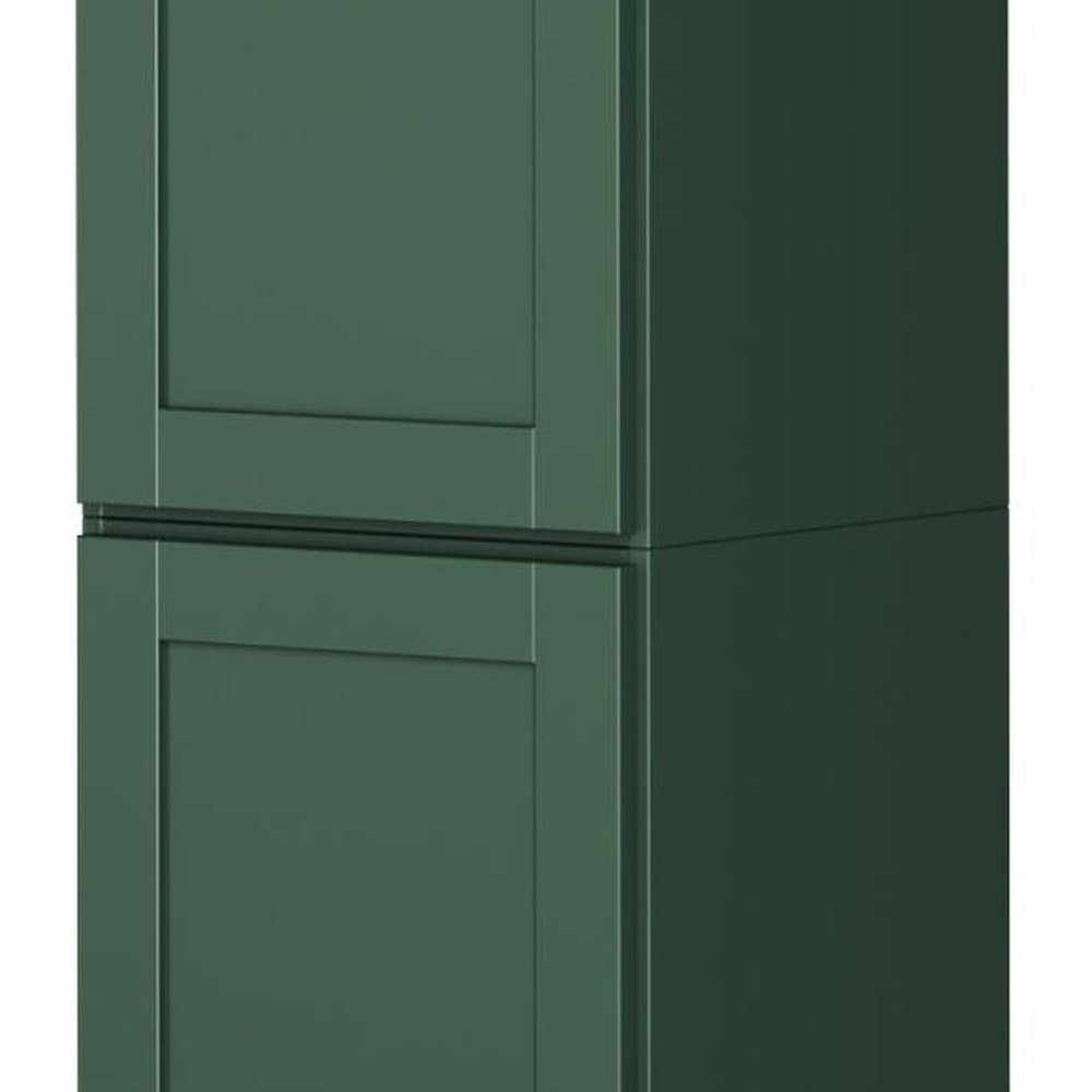 72" Green Solid Wood Two Door Pantry Or Storage Closet