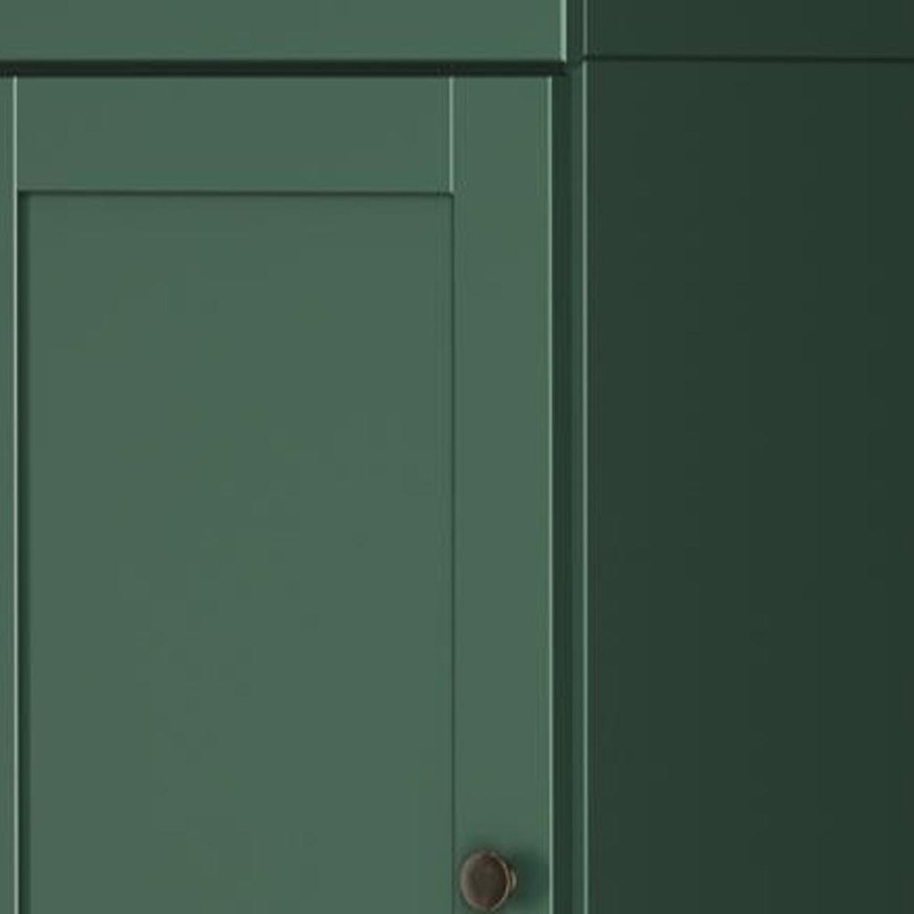 72" Green Solid Wood Two Door Pantry Or Storage Closet HomeRoots