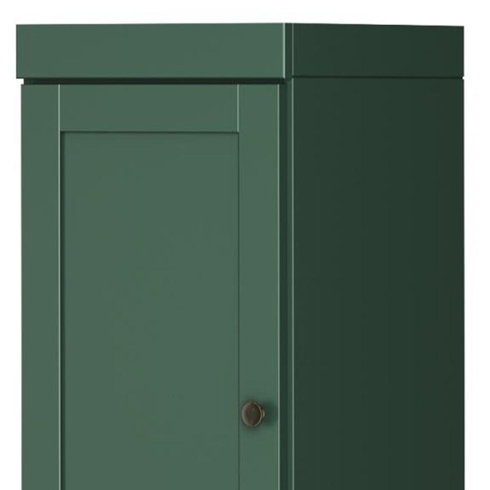 72" Green Solid Wood Two Door Pantry Or Storage Closet — view 4