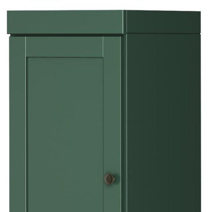 72" Green Solid Wood Two Door Pantry Or Storage Closet HomeRoots