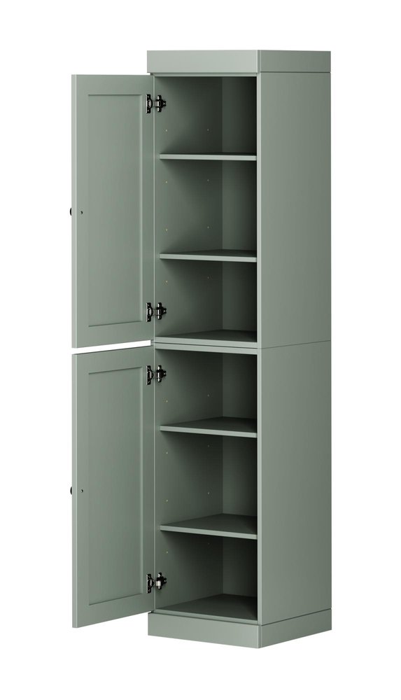 72" Sage Solid Wood Two Door Pantry Or Storage Closet — view 2