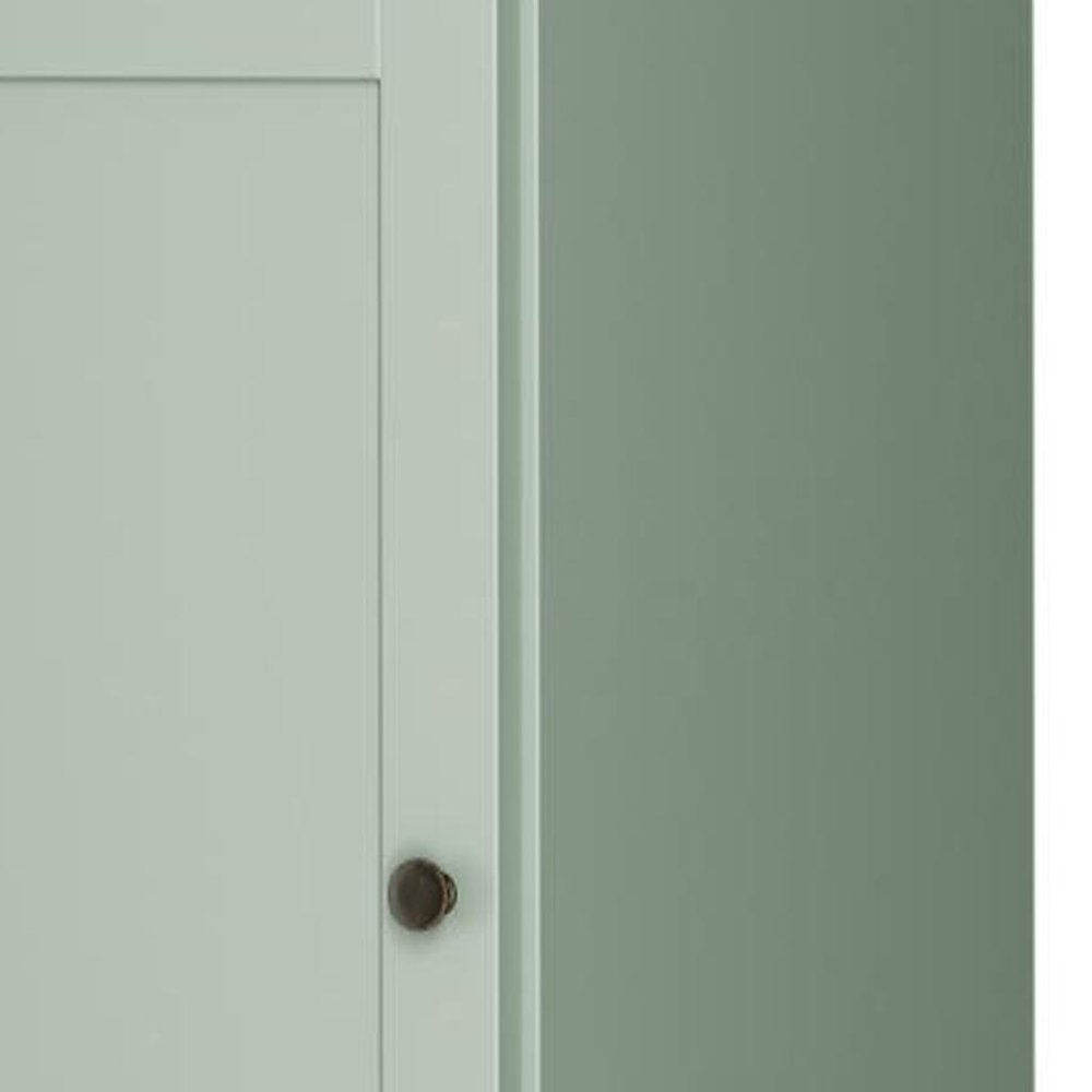 72" Sage Solid Wood Two Door Pantry Or Storage Closet HomeRoots